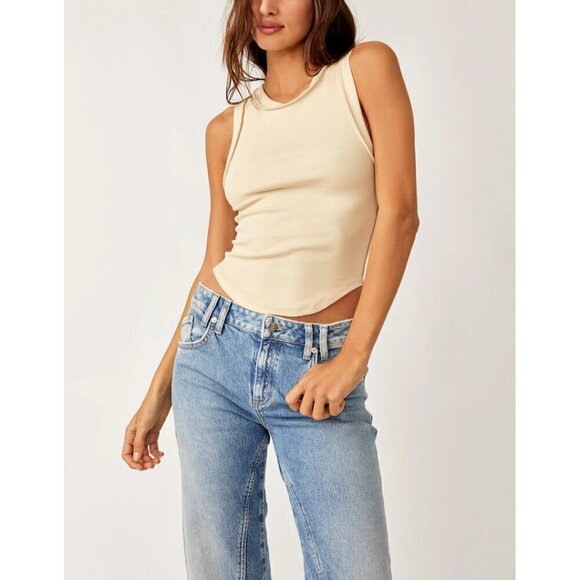 Free People Tops - FREE PEOPLE We The Free Kate Tee in Bleached Sand Size Large